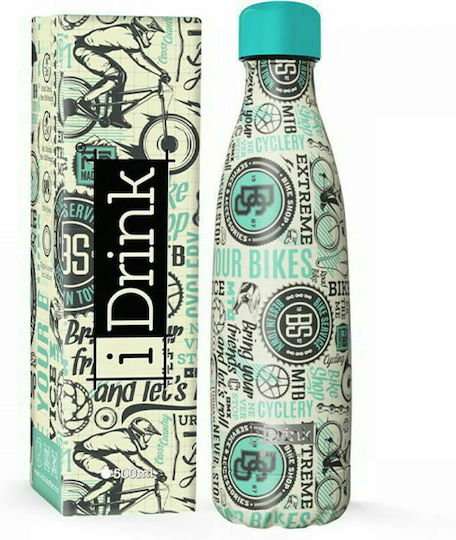 I-Total I Drink Μπουκάλι Θερμός Ανοξείδωτο BPA Free 500ml Bike