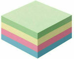 Pastel Post-it Notes Pad Cube 400 Sheets Multicolour 7.6x7.6cm