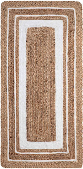 Silk Fashion 1726 Rug Rectangular Summer from Jute Natural / White