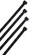 Pack of 100pcs Black Plastic Cable Ties 300x4mm SZS-4X300/BLACK