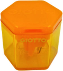 Giotto Plastic Triple Sharpener Orange Barrel 000233000