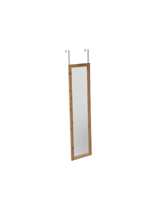 5Five Καθρέπτης Τοίχου Πόρτας με Φυσικό Ξύλινο Πλαίσιο 110x30cm