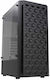 Darkflash DK300M Gaming Midi Tower Computer Case with Window Panel Black