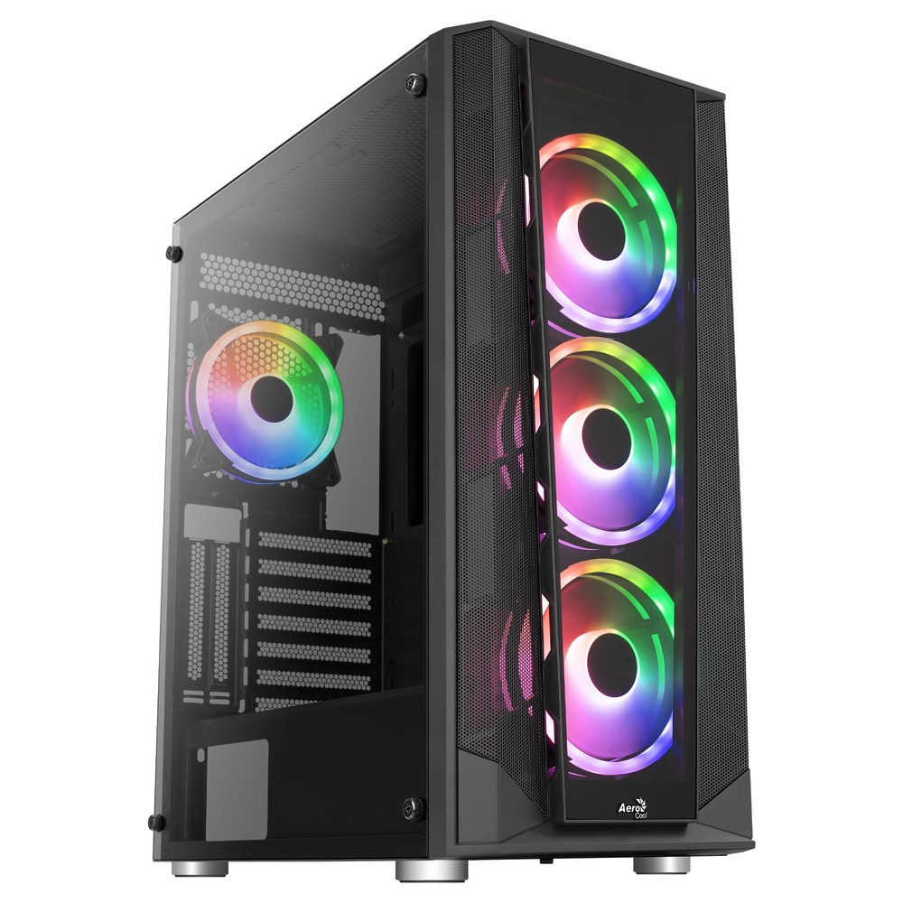 Aerocool Prism ARGB Midi Tower Κουτί Υπολογιστή Μαύρο | Skroutz.gr