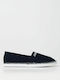 Stoff Herren Espadrilles in Blau Farbe