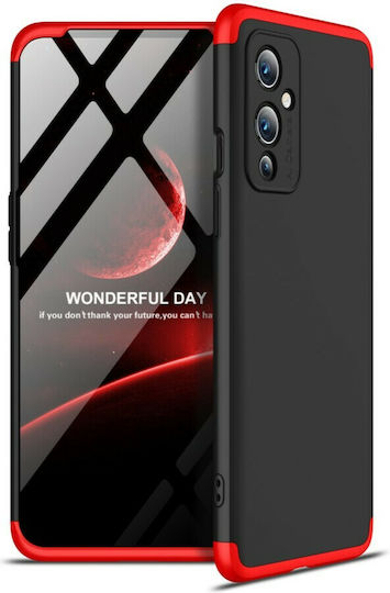 GKK 360 Full Cover Πλαστικό Μαύρο / Κόκκινο (OnePlus 9)