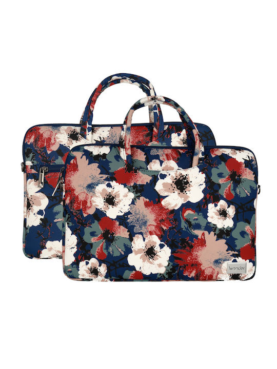 Wonder Τσάντα Ώμου / Χειρός για Laptop 17" Blue And Camellias POK042635