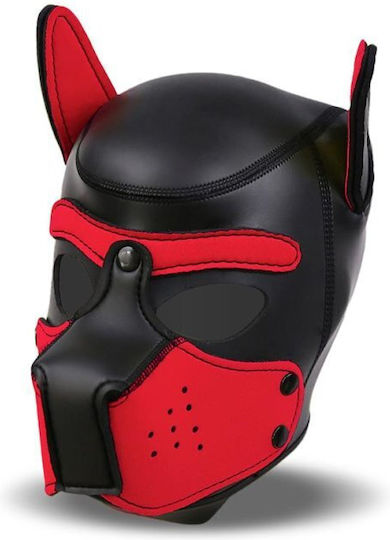 IntoYou Dog Hound With Removable Muzzle BDSM Maske Black / Red