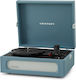 Crosley CR8017B-WB Βαλιτσάκι Πικάπ με Προενίσχυση και Ενσωματωμένα Ηχεία Μπλε