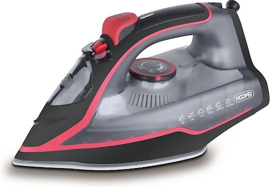 Hoomei Σίδερο Ατμού 2200W με Ανοξείδωτη Πλάκα και Συνεχόμενη Παροχή Ατμού 20gr/min