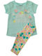 Kinder-Set mit Leggings Sommer 2Stück Türkis