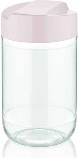 Homestyle Vază Utilizare Generală Cu Capac Sticlă Roz 660ml 1 Bucată