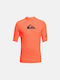 Quiksilver Kids Swimwear UV Shirt Orange