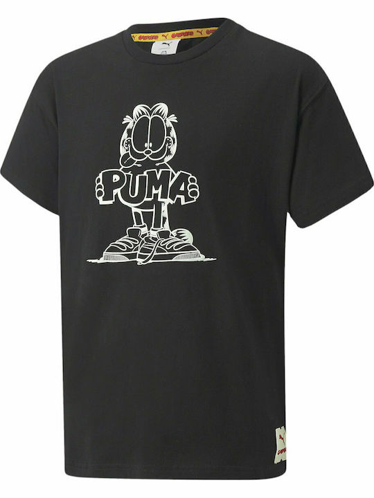 PUMA Herrenblusen Kurzarm T-Shirt Schwarz