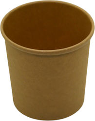 Dimex Set 25 Kunststoffschalen mit 473ml Kapazität Braun