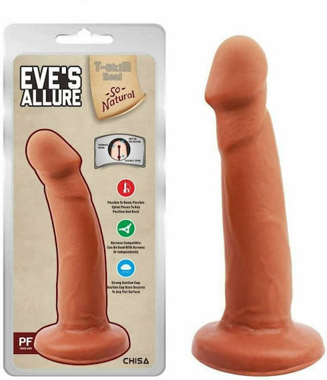Chisa Novelties Eve's Allure Glass Dildo With Suction Cup Brown 18cm