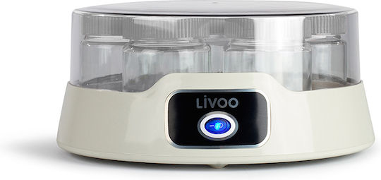 Livoo Fabricant de iaurt cu borcane 1.19lt Alb 20W