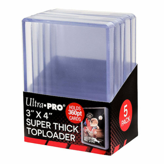 Ultra Pro Super Thick Toploader 3" x 4" Accesorii pentru Jocuri de Cărți de Schimb 5pcs 5 bucăți