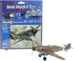 Revell Messerschmitt Bf-109 Φιγούρα Μοντελισμού Αεροπλάνο 37 Κομματιών σε Κλίμακα 1:72 με Κόλλα και Χρώματα