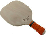 "το αγόρι" Start Beach Racket Beige 420gr with Straight Handle Orange