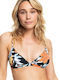 Island Vibes Bikini Τριγωνάκι Floral Γκρι