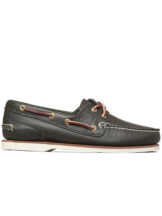 Timberland Classic Boat Amherst 2-Eye Γυναικεία Boat Shoes σε Καφέ Χρώμα