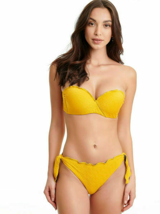 Erka Mare Set Bikini Με Ενίσχυση Κίτρινο