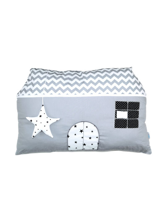 Baby Star Crib Pillow Decorative Sugar Family Gray 1pcs