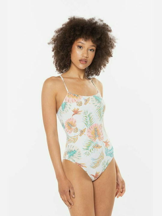 Roxy One-Piece Swimsuit Floral White