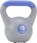 Gray Vinyl Kettlebell 6kg