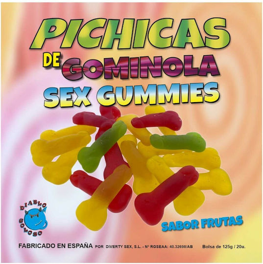 Dream Love Diablo Goloso Gummy Penis Cadou Erotic Comestibil Fructe 125gr 20 Bucăți