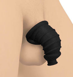 Master Series Red Chamber Silicone Cock Cage AG722 Colivie pentru Penis Black