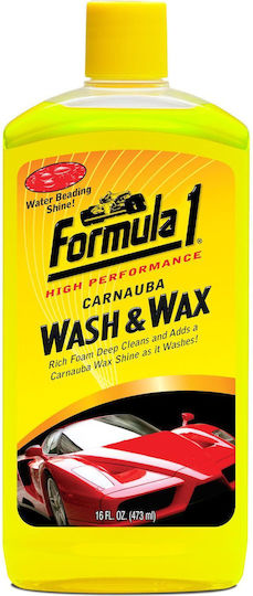 Formula1 Wash & Wax Autoshampoo With Wax 473ml