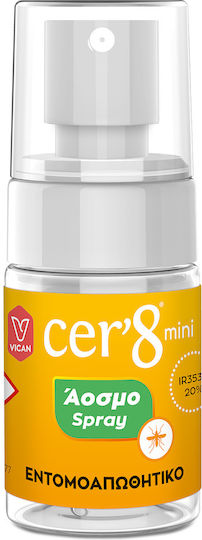 Cer'8 Ultra Protection Odorless Insect Repellent Lotion Spray with Strong Action Suitable for Children 30ml