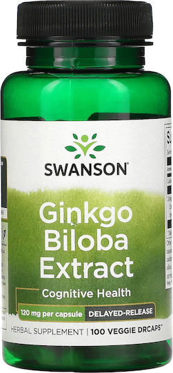 Swanson Ginkgo Biloba Extract 120mg 100 veg. Kappen