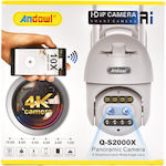 Andowl IP Κάμερα Παρακολούθησης Wi-Fi 5MP Full HD+ Αδιάβροχη με Αμφίδρομη Επικοινωνία