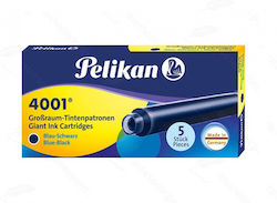 Pelikan 4001 Replacement Ink for Pen in Black color 5pcs