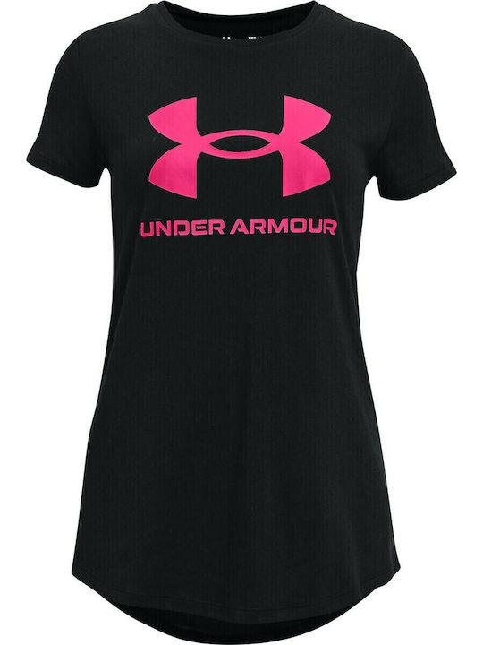 Under Armour Kids' T-shirt Black Live Sportstyle