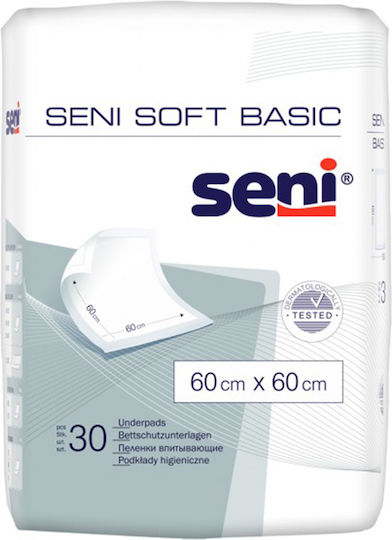 Seni Soft Basic Incontinence Underpads 60x60cm 4x30pcs