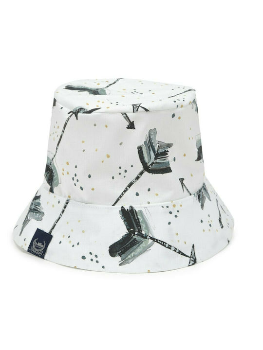 La Millou Kids' Hat Bucket Fabric White Royal Arrows