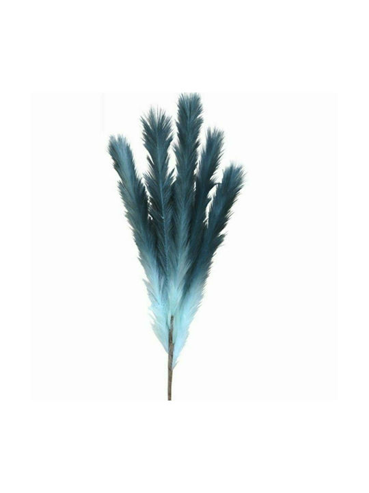 Art et Lumiere Artificial Decorative Branch Pampas Grass Turquoise/Blue 100cm 1pcs