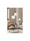 Viokef Polly Glass Table Lamp for Socket E27 LED with Green Base