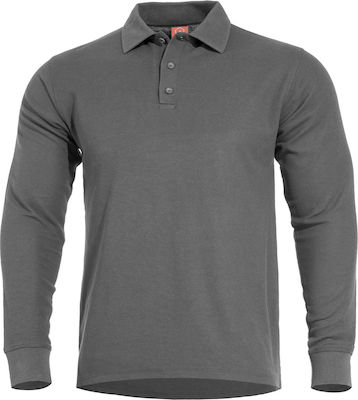 Pentagon Aniketos Long Shirt Μπλούζα Polo Wolf Grey