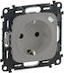Legrand Valena Allure Power Socket with 1 USB Port Silver 1pcs