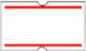 Metron Line 60X900T 900 Self-Adhesive Label Rolls for Label Printer With Red Stripe 21x12mm 1pcs