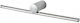 Spot Light Modern Lamp Bathroom with Integrated LED and Natural White Light Silver 60cm