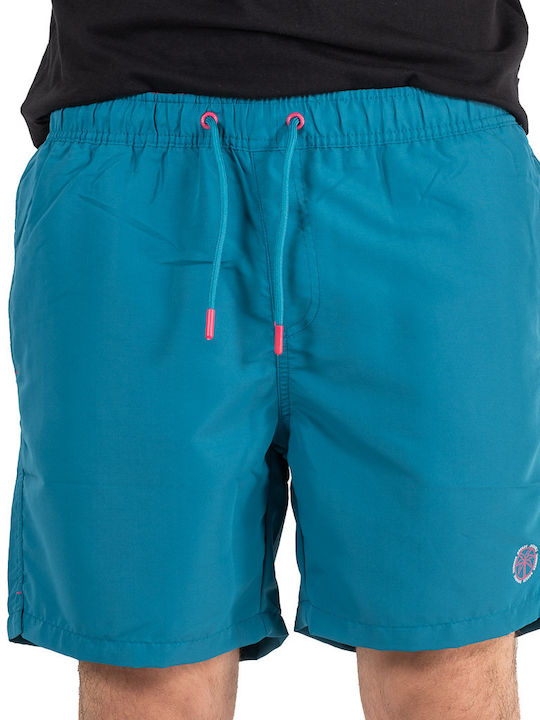 Double Men's Swimwear Shorts Light Blue