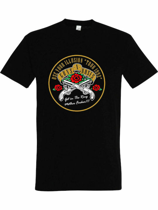 T-shirt Unisex, " Guns N Roses Tour 1992 ", Black