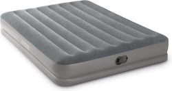 Intex Camping Air Mattress Supersize with Embedded Electric Pump Queen Prestige 203x152x30cm