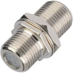 Conotech Μετατροπέας F-Connector female σε F-Connector female Ασημί 1τμχ 18.003.0008